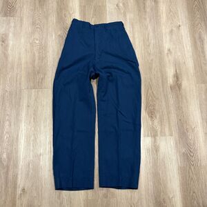 Vintage 60s US Military Dress Blue Trousers 27x30 100% Wool Gabardine Ideal Zip